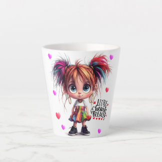 Lil' Quirky Girl Heartbreaker Latte Tasse