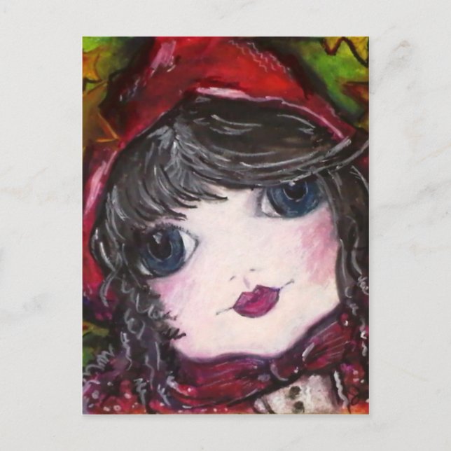 Lil' Red Riding Hood Postkarte (Vorderseite)