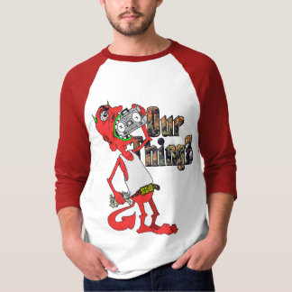 Lil roter Teufel-Baseball-T-Shirt T-Shirt