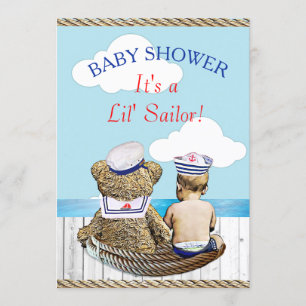 Lil' Sailor Boy's Baby Shower Einladung