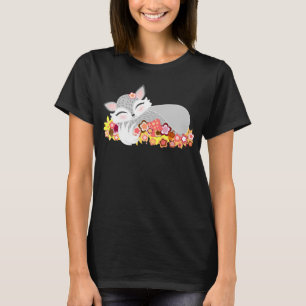 Lil silbernes Foxie CUB - niedlicher T-Shirt