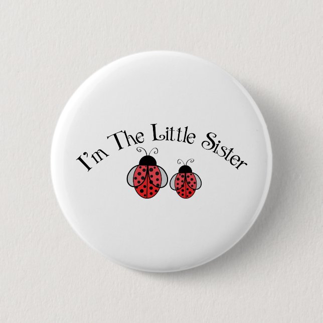 Lil Sis Ladybug Button (Vorderseite)