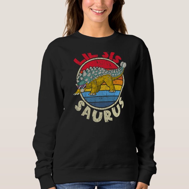 Lil Sis Saurus I Ankylosaurus Dinosaur I Family Ma Sweatshirt (Vorderseite)
