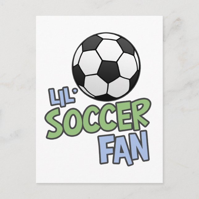 Lil' Soccer Fan Postkarte (Vorderseite)
