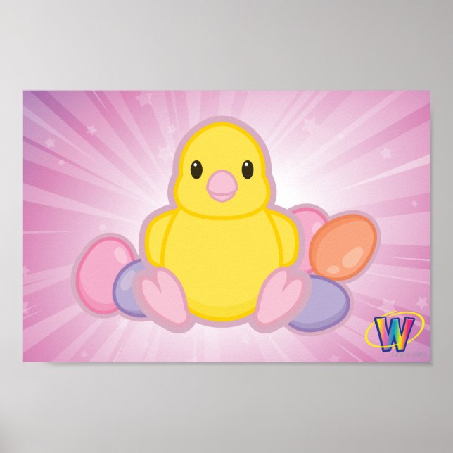 Lil Spring Chick Pattern Poster (Vorne)