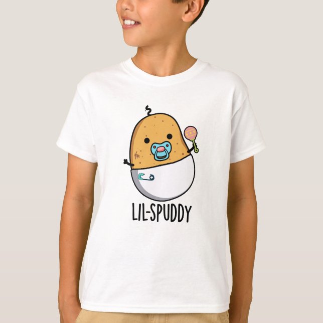 Lil-spuddy Funny Potato Pun T-Shirt (Vorderseite)