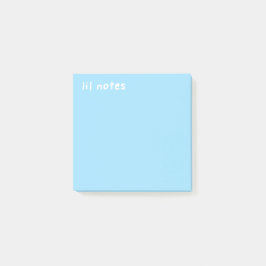 Lil stellt Sky Blue Post-It Notes Klebezettel