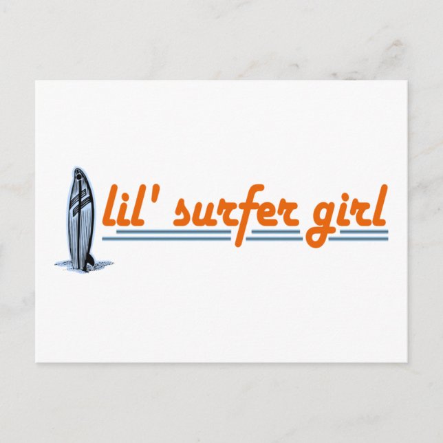 Lil Surfer Girl Postkarte (Vorderseite)