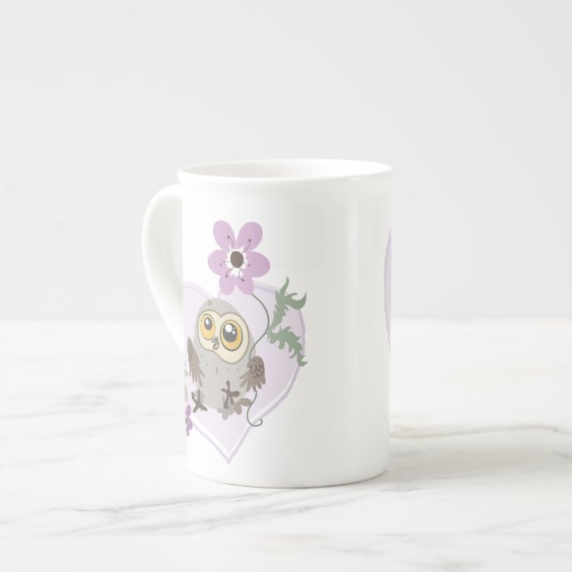 Lil ul ~ Danke! ~bone-China-Tasse Prozellantasse (Vorderseite Links)