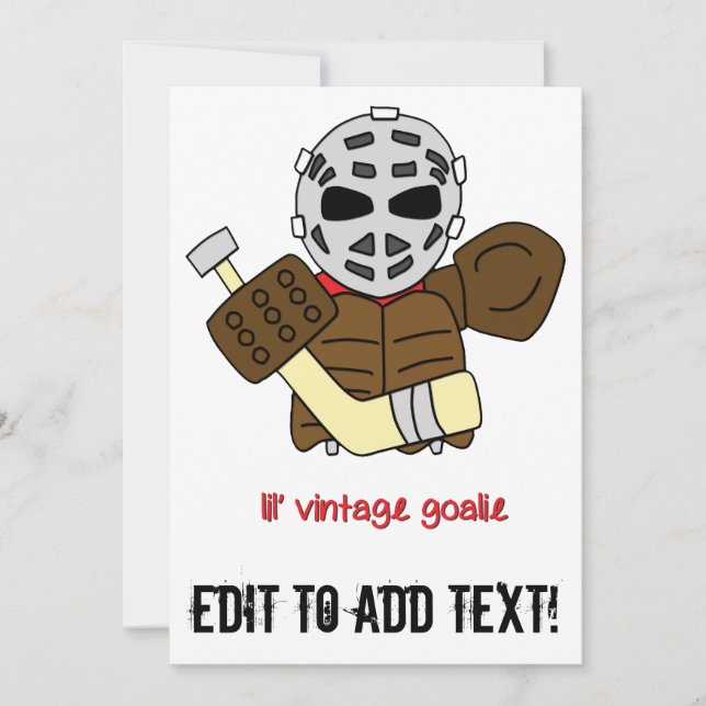 Lil' Vintag Hockey Goalie (Vorderseite)