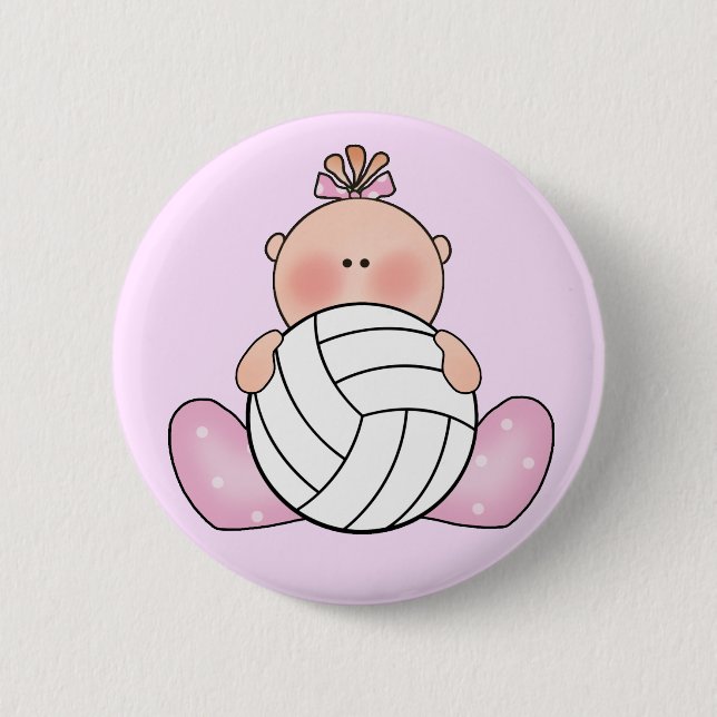 Lil Volleyball-Girl Button (Vorderseite)