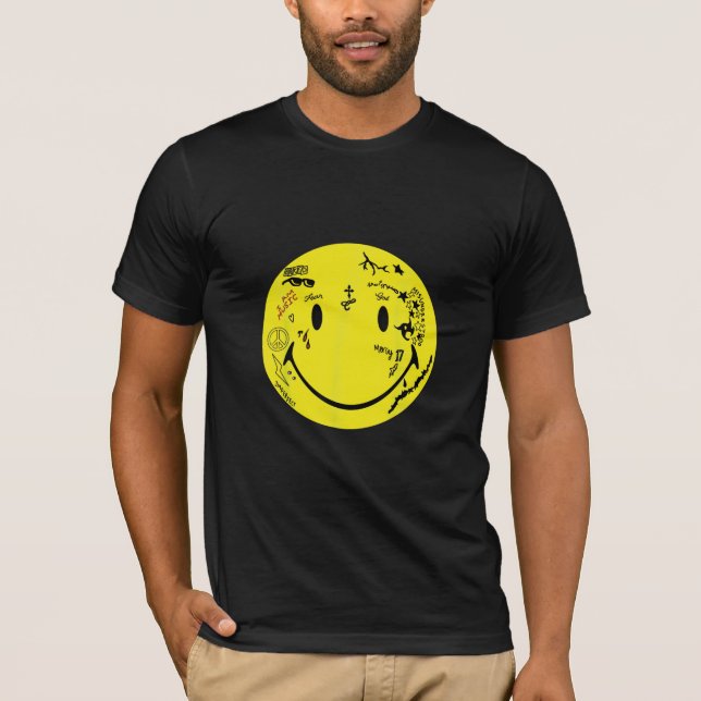 Lil Wayne Tattoo Smiley T-Shirt (Vorderseite)