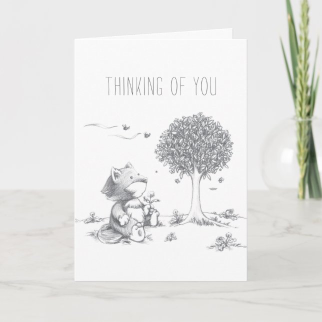 Lil Wolf Spring Card Karte (Vorderseite)