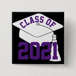 Lila 2024 Grad Cap Button