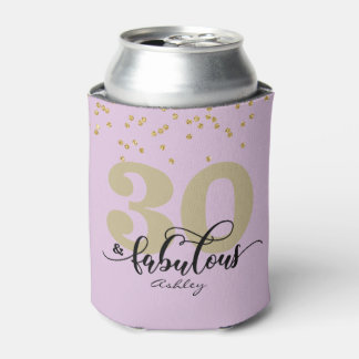 Lila 30 und Fabulous Geburtstag Dosenkühler