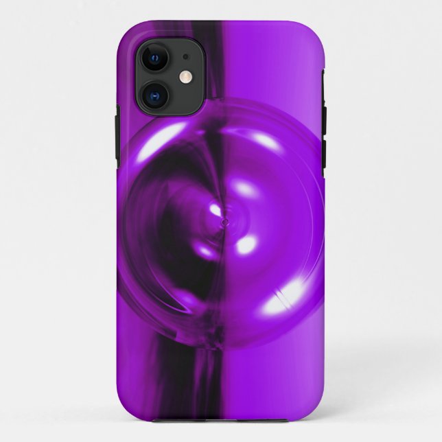 Lila 3D-Abstrakter Disk-iPhone-Case Case-Mate iPhone Hülle (Rückseite)