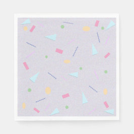 Lila 80er Print Napkins Serviette