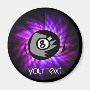 Lila 8 Ball Magnet