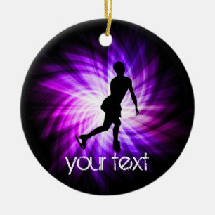 Lila Abbildung Skaten Keramikornament