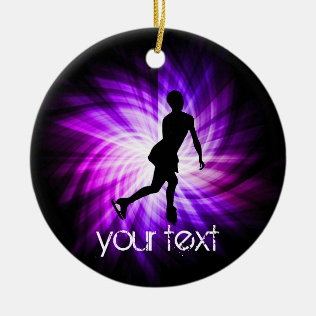 Lila Abbildung Skaten Keramikornament (Vorne)