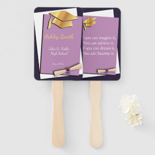 lila Abschluss Fächer