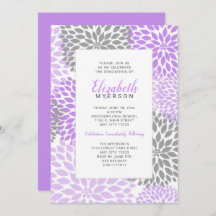 Lila Abschluss-Feierlichkeiten