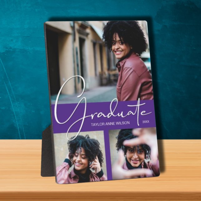 Lila Abschluss FotoCollage Fotoplatte (Von Creator hochgeladen)