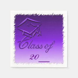 Lila Abschluss-Papier Napkins Serviette