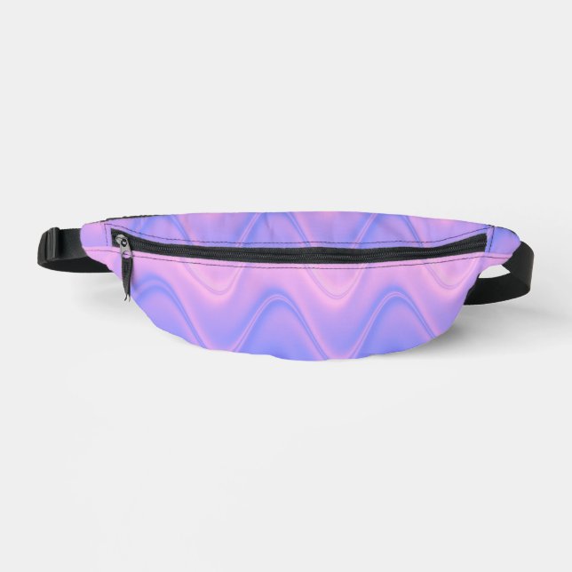 Lila Abstrakt Bauchtasche (Vorderseite)