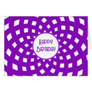 Lila Abstrakt Happy Card