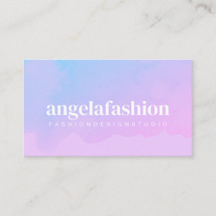 Lila abstrakte Aquarell-Ombre-Eleganz Visitenkarte