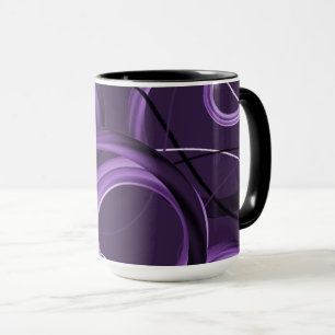 Lila abstrakte Designertasse Tasse