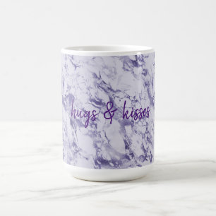 Lila Abstrakte Fantasie Kaffeetasse
