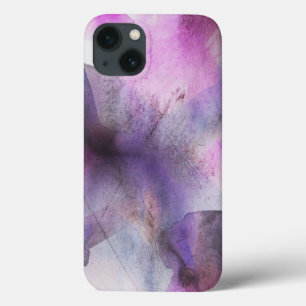 lila abstrakte Kunst des nahtlosen Kubismus Case-Mate iPhone Hülle