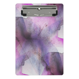 lila abstrakte Kunst des nahtlosen Kubismus Mini Klemmbrett
