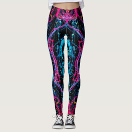 lila abstrakte Muster Leggings