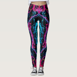 lila abstrakte Muster Leggings