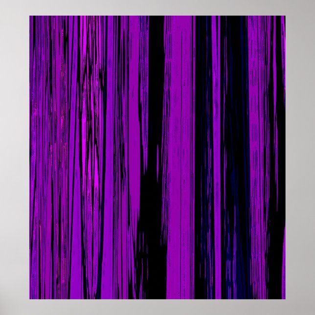 Lila Abstrakte Streifen 606 Poster (Vorne)