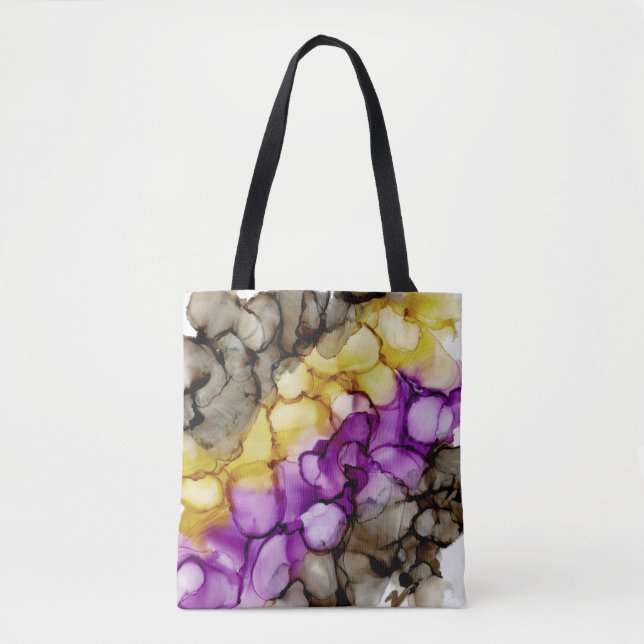 Lila Abstrakte Tasche (Vorderseite)