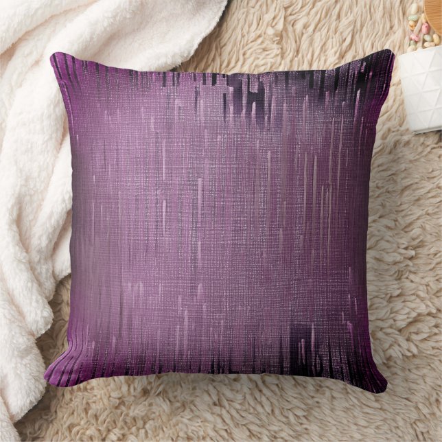 Lila abstrakte Textur Kissen (Decke)