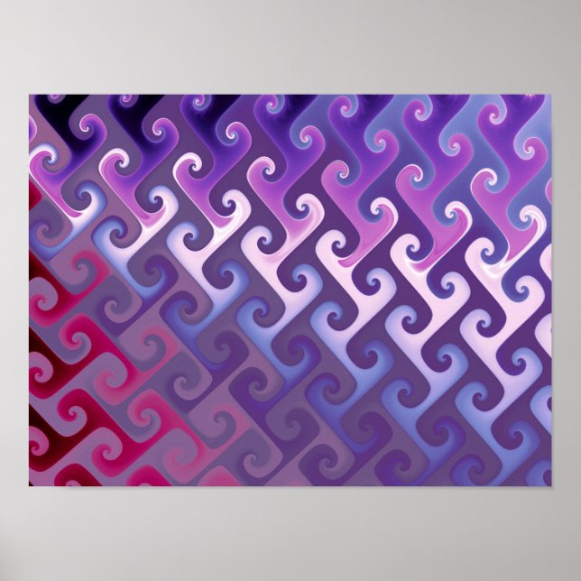 Lila abstrakte Textur Poster (Vorne)
