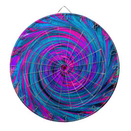 Lila, Abstrakter Retro-Twirl Dartscheibe