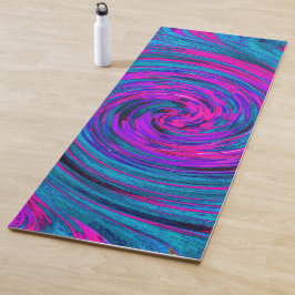Lila, Abstrakter Retro-Twirl Yogamatte
