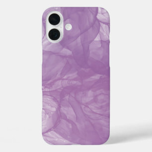 Lila Abstrakter Tintenfluss - Weichheit und Myster iPhone 16 Plus Hülle