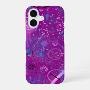 Lila Abstrakter Traum iPhone 16 Hülle