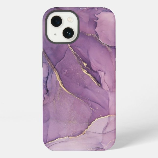 Lila abstraktes Case-Mate iPhone-Case iPhone Hülle (Rückseite)