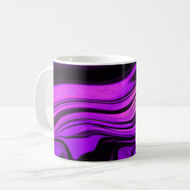 Lila abstraktes Design Kaffeetasse