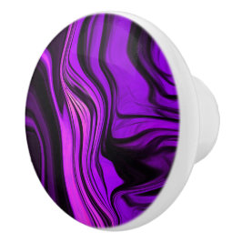 Lila abstraktes Design Keramikknauf