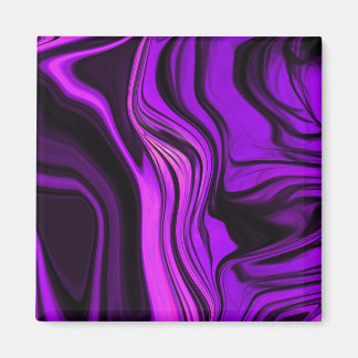 Lila abstraktes Design Magnet