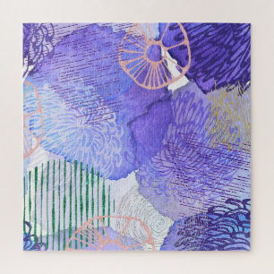 Lila abstraktes Design Puzzle